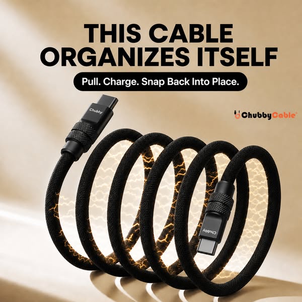 240W Magnetic Braided USB-C Fast Charging Cable | ChubbyCable