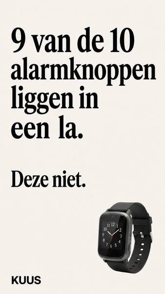 Horloge met valdetectie - zonder abonnement