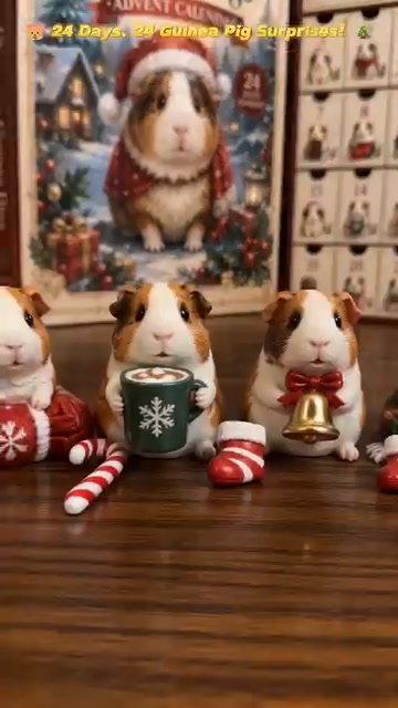 24‑day joyful Christmas countdown with daily guinea pig surprises
