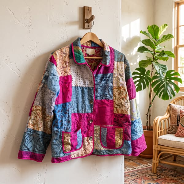 Turn Silk Scraps into a One-of-a-Kind Boho Jacket