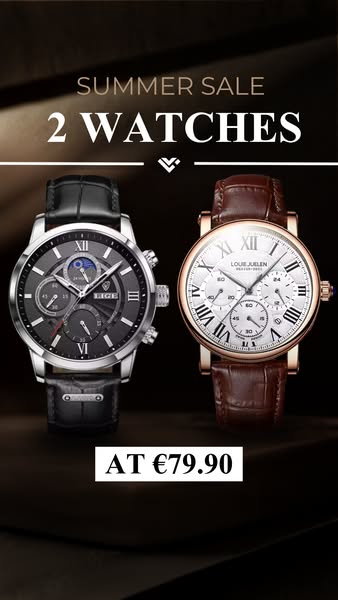 2 WATCHES FOR €79.90 — LIMITED OFFER