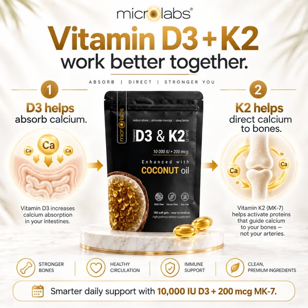 Lower Stress & Anxiety with Vitamin D3 + K2