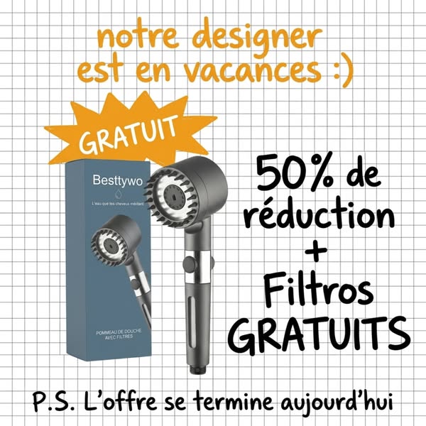 Votre douche mérite mieux que du calcaire et du chlore