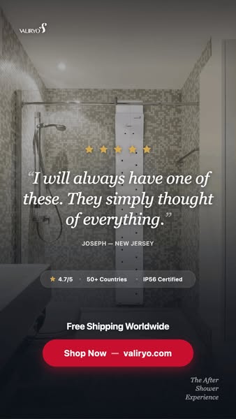 Include Valiryo in your bathroom now!