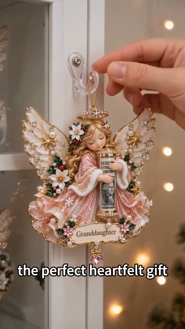 3D Angel Christmas Cash Gift Ornament