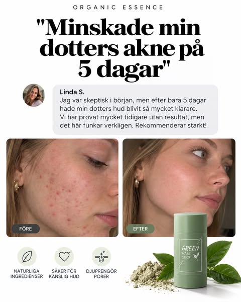 Naturlig ansiktsmask