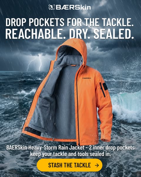 Drop Pockets for the Tackle. Reachable. Dry. Sealed.