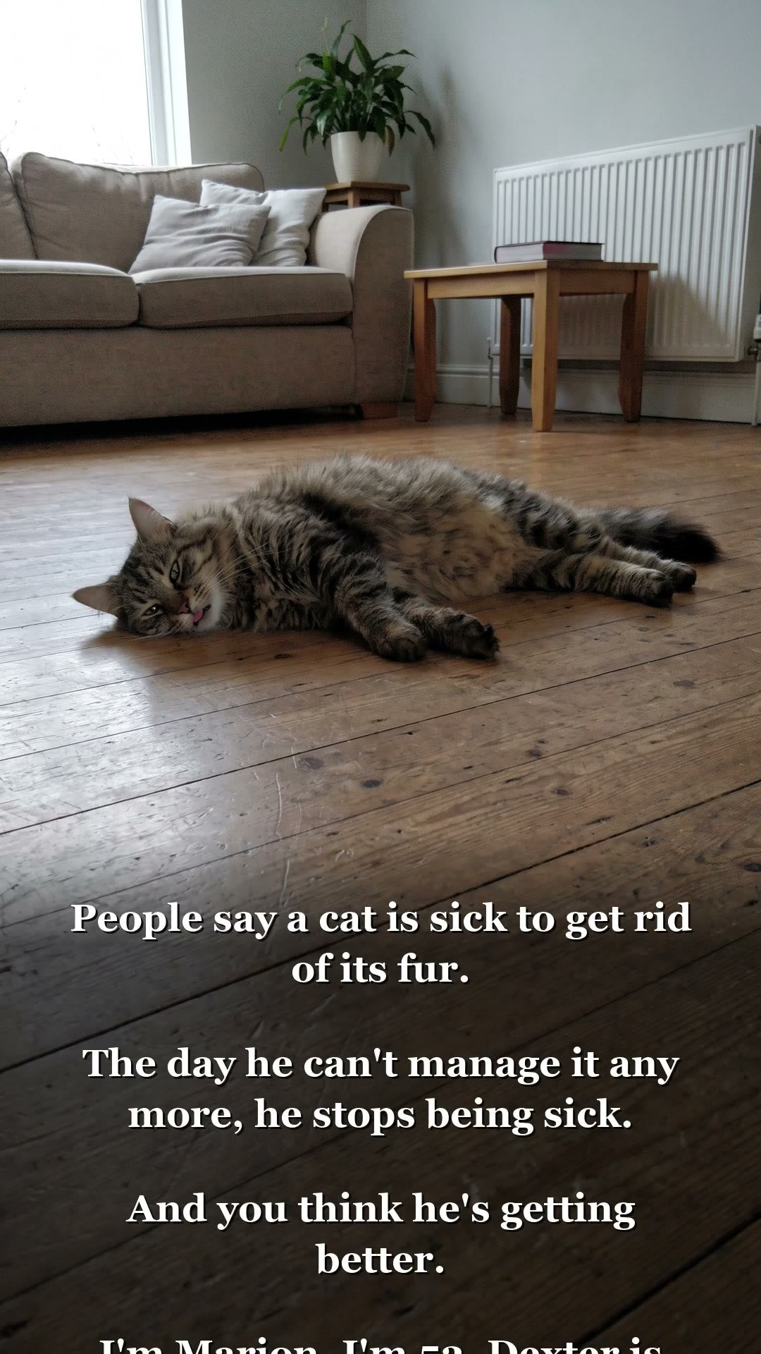 The day he stops being sick is not good news