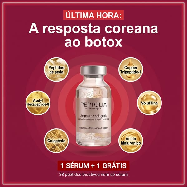 O botox não repara nada, apenas congela