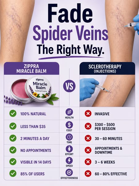 Spider Veins Gone, Naturally!