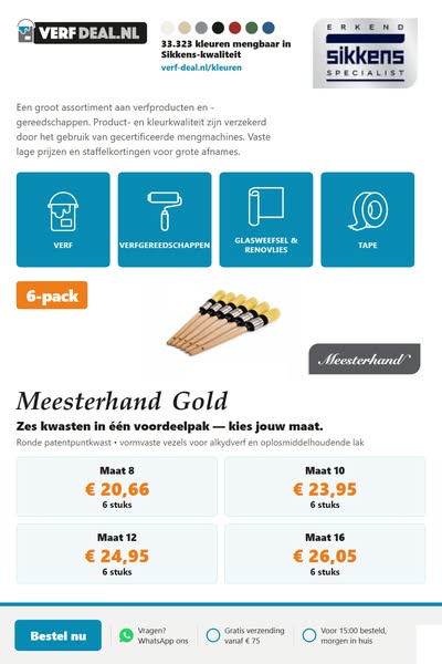 Meesterhand Gold 6-pack - vanaf € 20,66