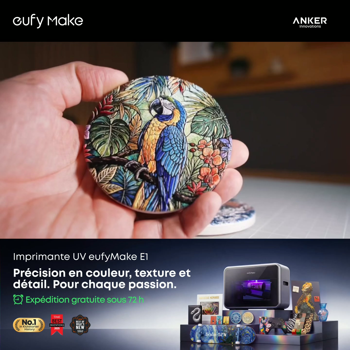 Imprimante UV eufyMake E1 – La précision pour toutes vos passions