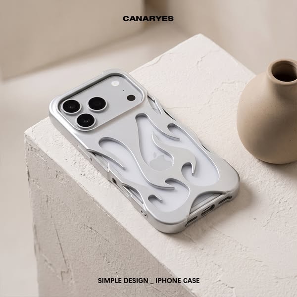 iPhone Flame Hollow Out Case