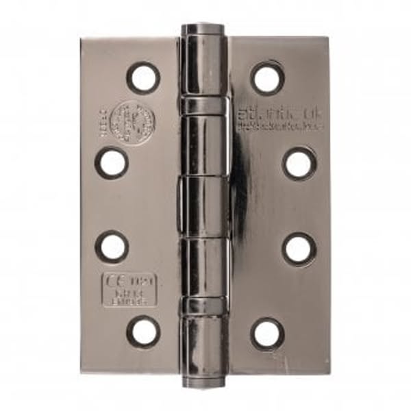 Atlantic Ball Bearing Hinges Grade 13 Fire Rated 4" x 3" x 3mm - Black Nickel - AH1433BN - Pair