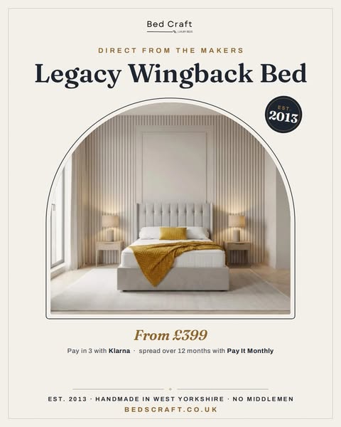 Up to 25% Off the Legacy Wingback Bed