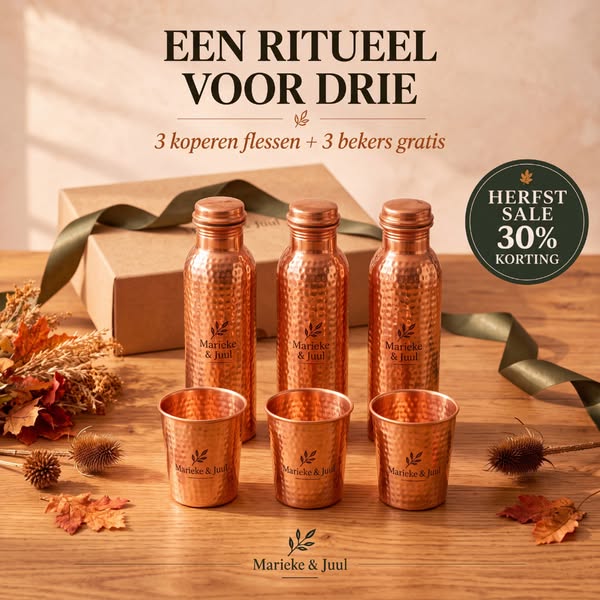 Puur koper. Levenslange garantie. Gratis verzending.