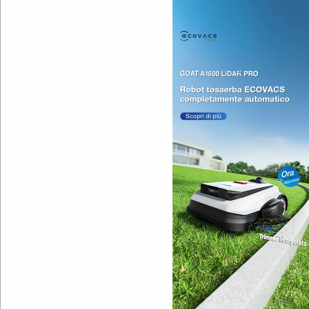 GOAT A1600 LiDAR PRO: Il Robot Tosaerba Completamente Automatico è Ora Disponibile!