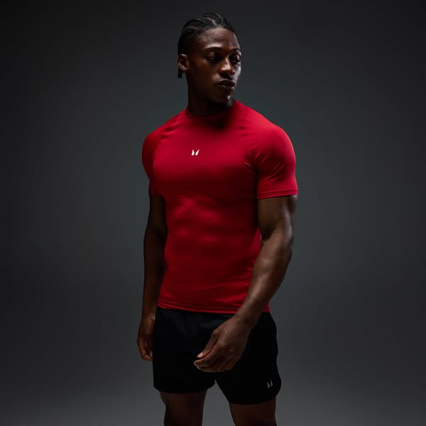 T-Shirt Baselayer de Manga Curta MP Homem - Vermelho Hero - M | €22.49