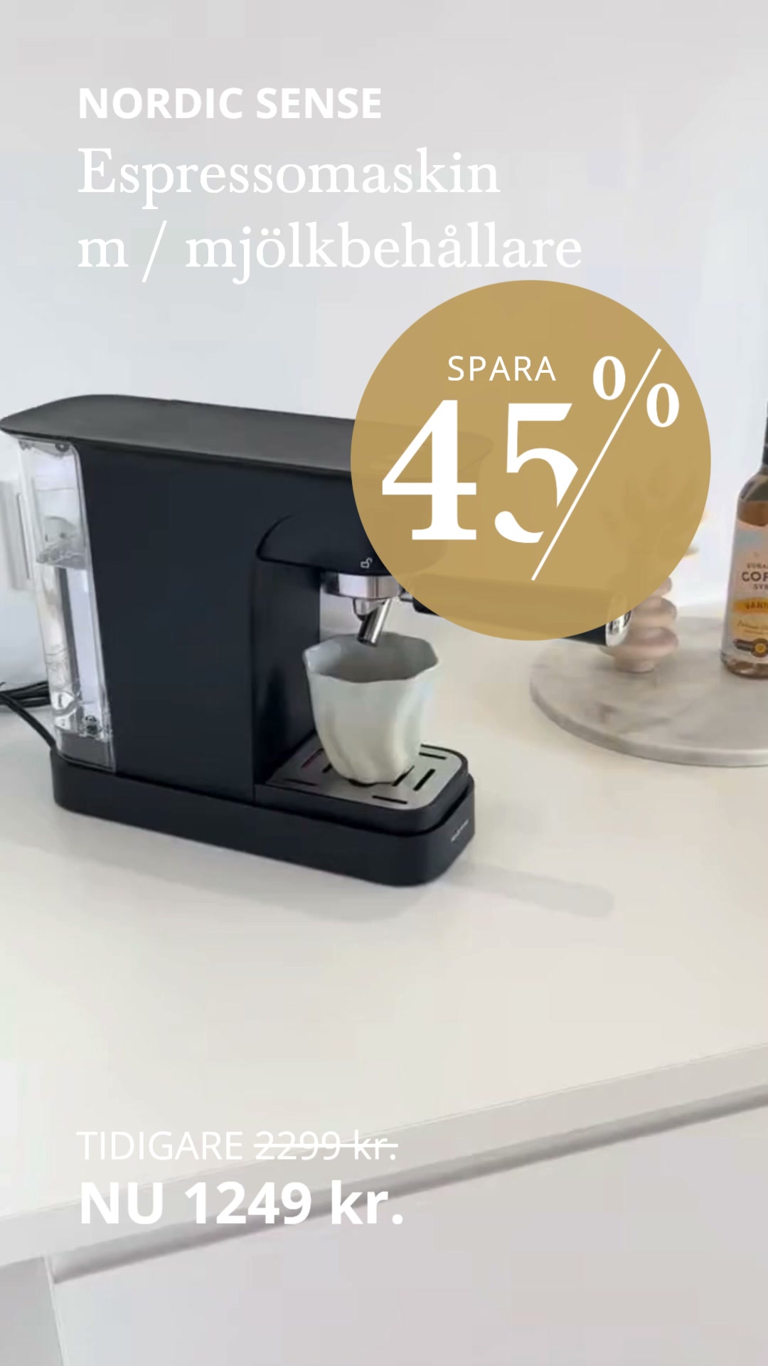 Kaffe klart på bara 45 sekunder
