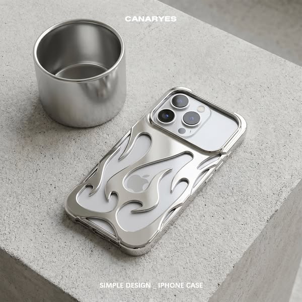 iPhone Flame Hollow Out Case