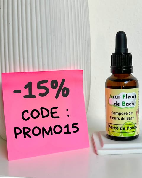 Perdre durablement avec Azur Fleurs de Bach