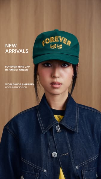 Forever Mine Cap in Forest Green – Goers Studio