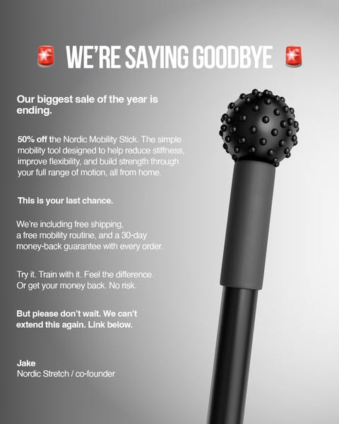 We're saying goodbye.