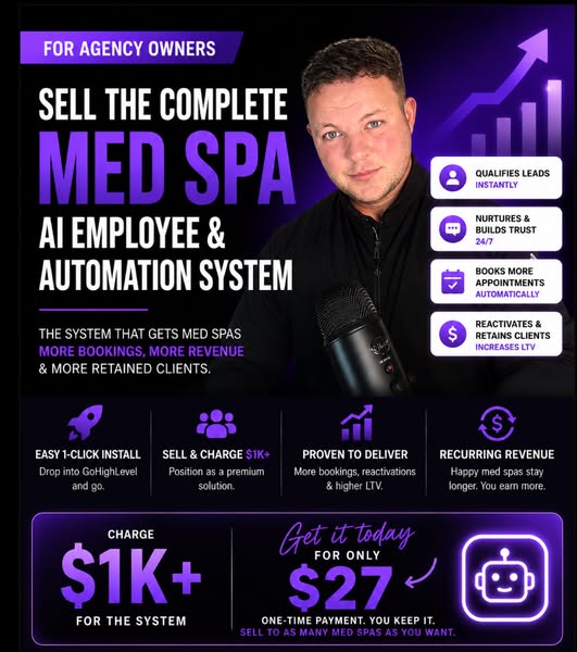 I'll trade you the Med Spa automation pack for $27 today