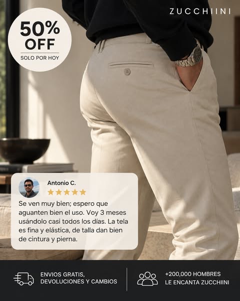 El pantalón que 200.000 hombres usan cada día