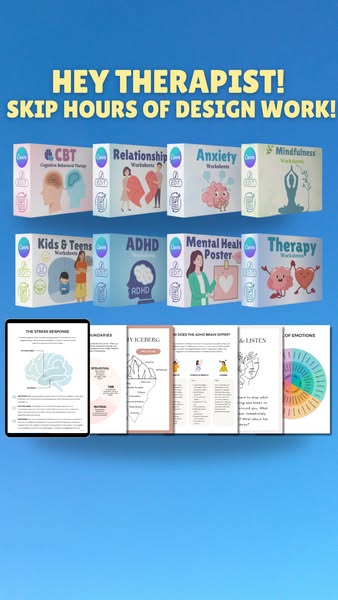 Editable Therapy Templates, Includes Master Resell Rights