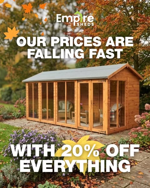 Save 20% on Your Perfect Shed!