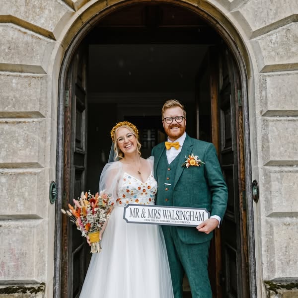 Personalised Mr & Mrs Sign – £11.25