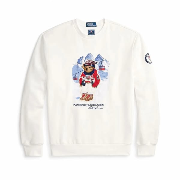 RL Team USA Polo Bear Sweatshirt