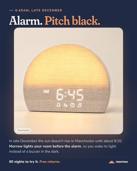 Wake to light, not a buzzer