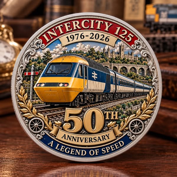 InterCity 125 50th Anniversary Commemorative Challenge Coin