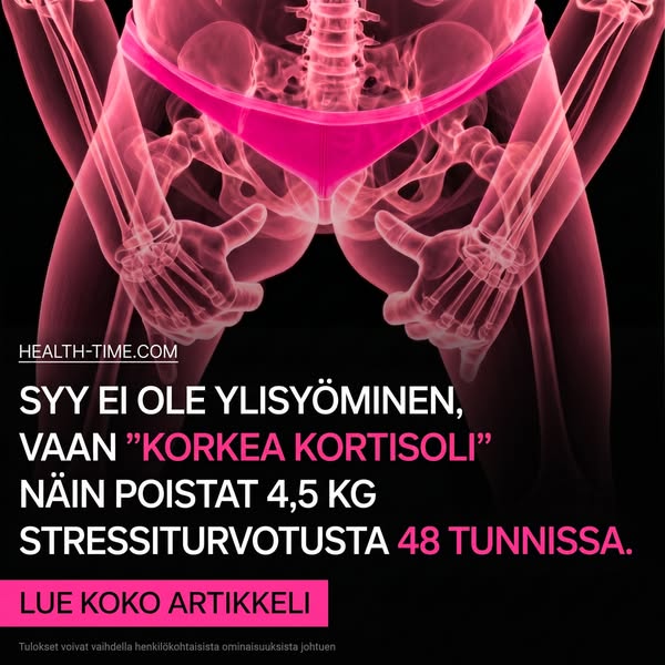 Kortisoli kerryttää rasvaa – näin saat sen kuriin