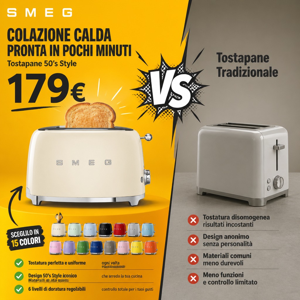 179€ — Colazione calda in un minuto