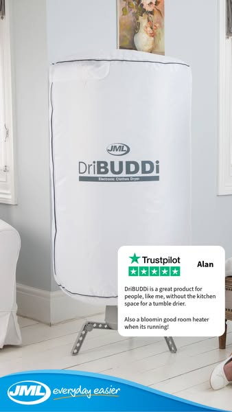 Full-Size Drying, Compact Storage.