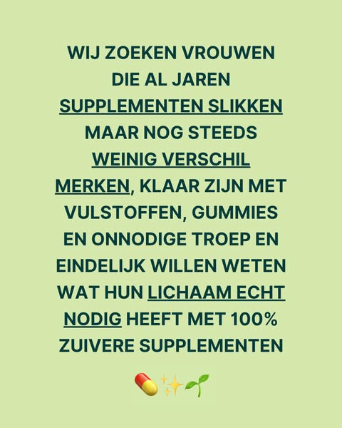 100% natuurlijk & troepvrij