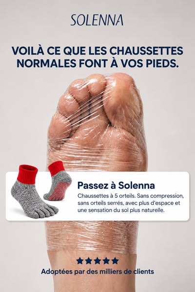 Vos pieds ne sont pas faits pour être serrés toute la journée.
