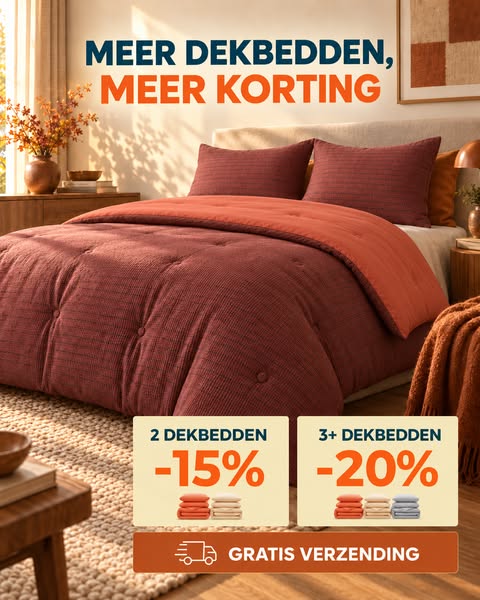 Tot 20% korting op jouw One2Nap