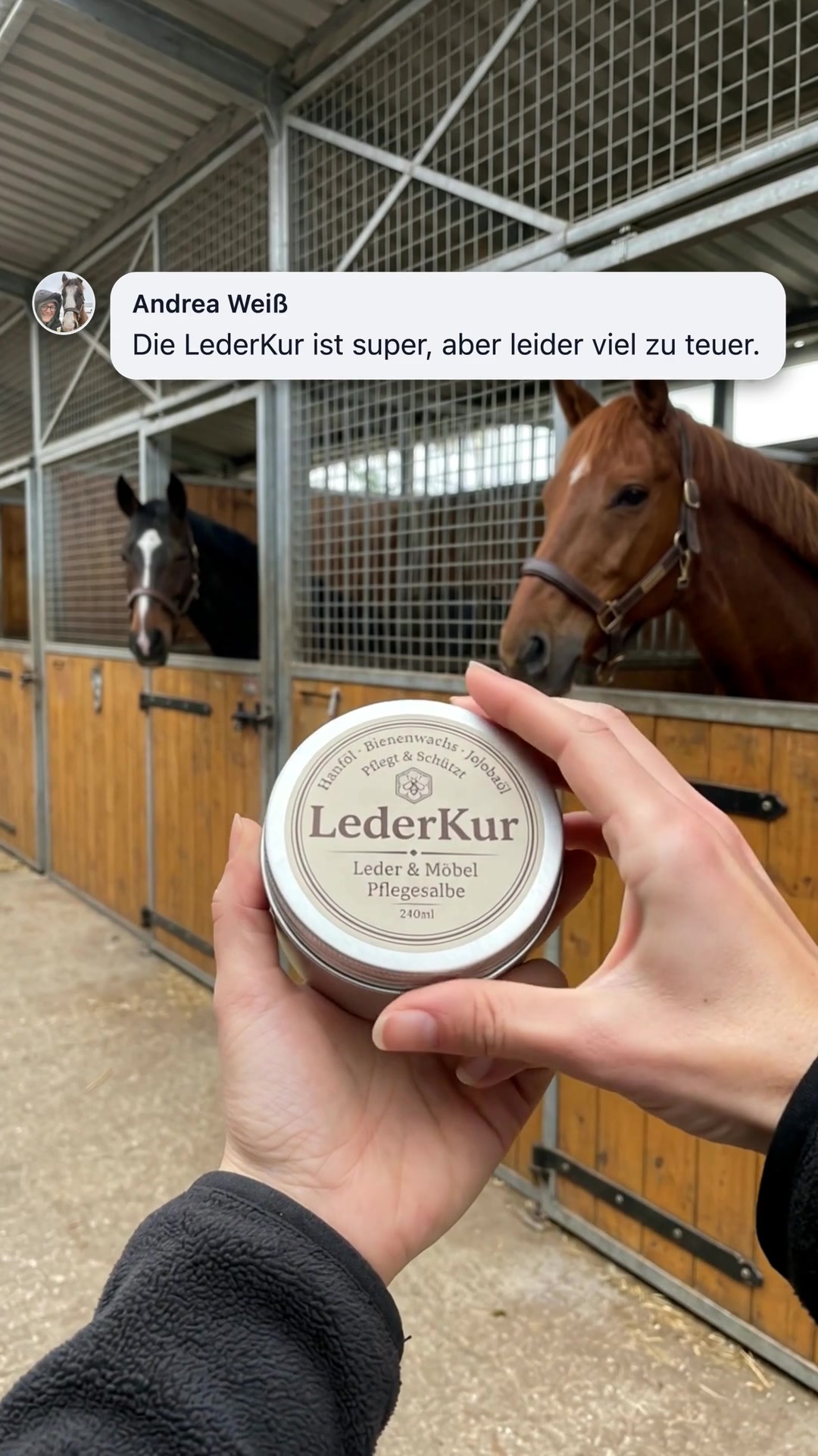 Vier Zutaten, von Hand angerührt.