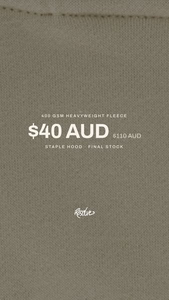63% OFF STAPLE HOOD
