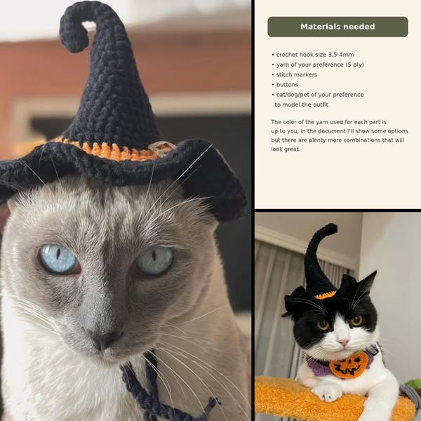 Mystic Pet Sorceress Costume Crochet Pattern