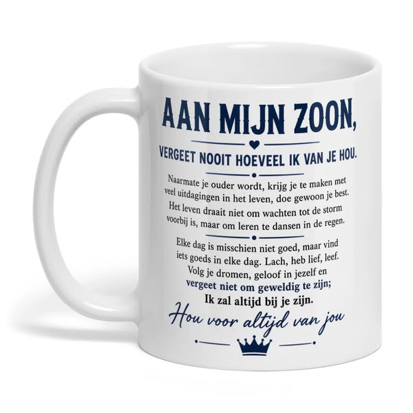 Aan Mijn Zoon – Een Mok Vol Liefde