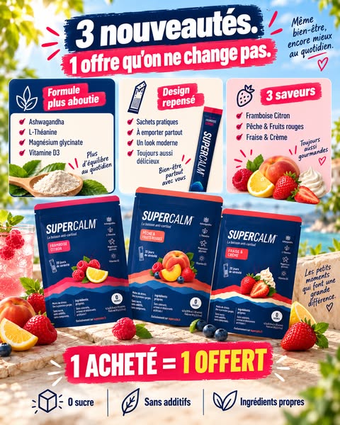 Découvrez la nouvelle formule SuperCalm