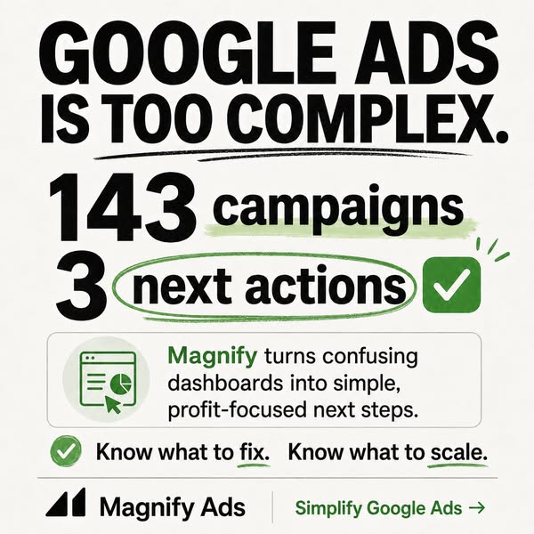 Turn Google Ads data into profit-focused actions.