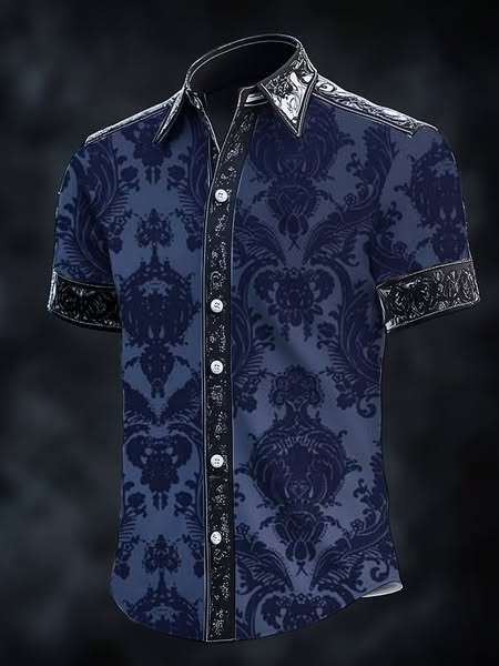 Men's Vintage Gothic Dark Shirt