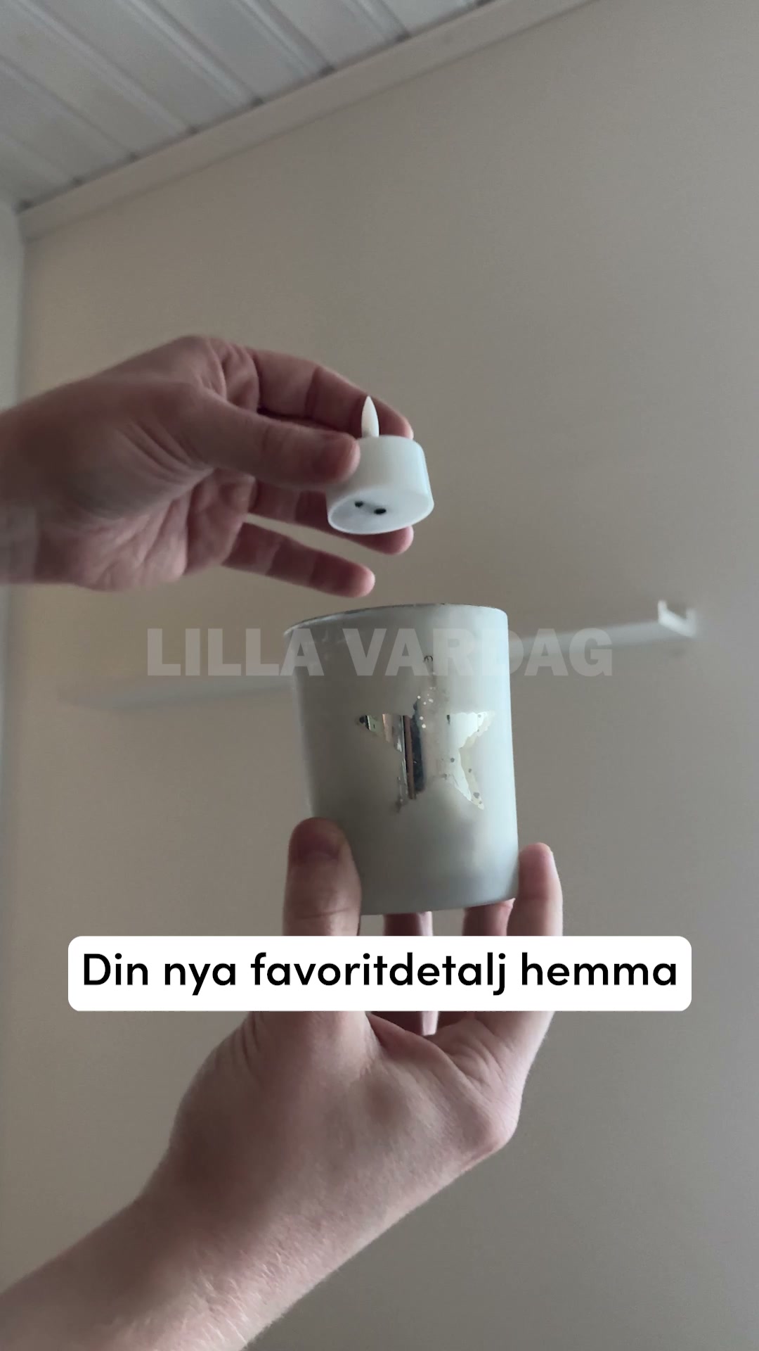 Levande ljus – utan brandrisk
