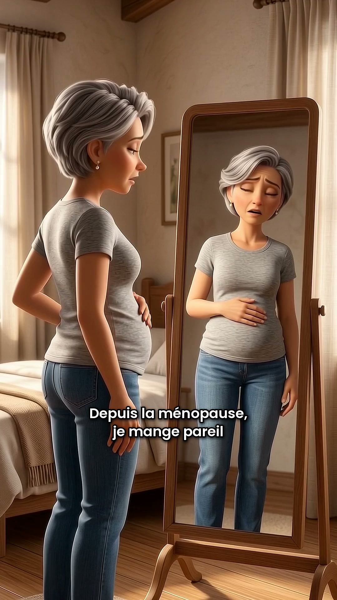 Lissez le ventre de la ménopause, instantanément